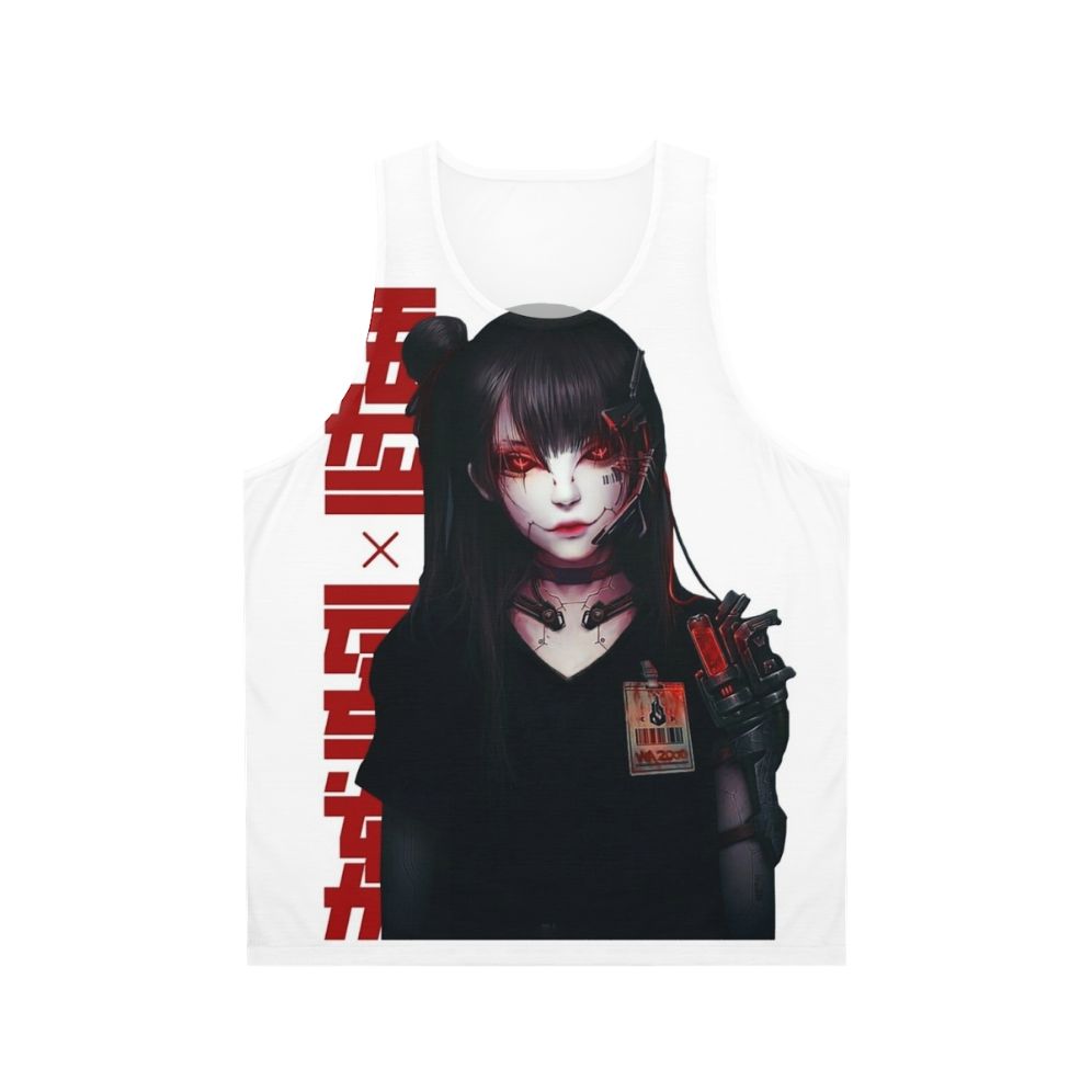 Cyborg Girl Vaporwave Japanese Cyberpunk Unisex Tank Top