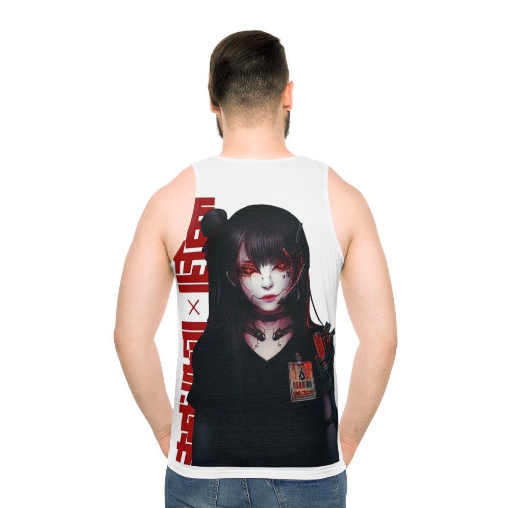 Cyborg Girl Vaporwave Japanese Cyberpunk Unisex Tank Top