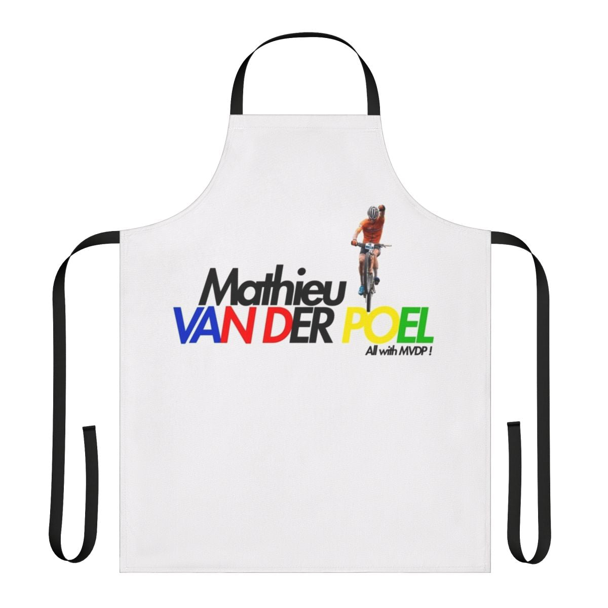 Cycling apron with Mathieu Van Der Poel (MVDP) design