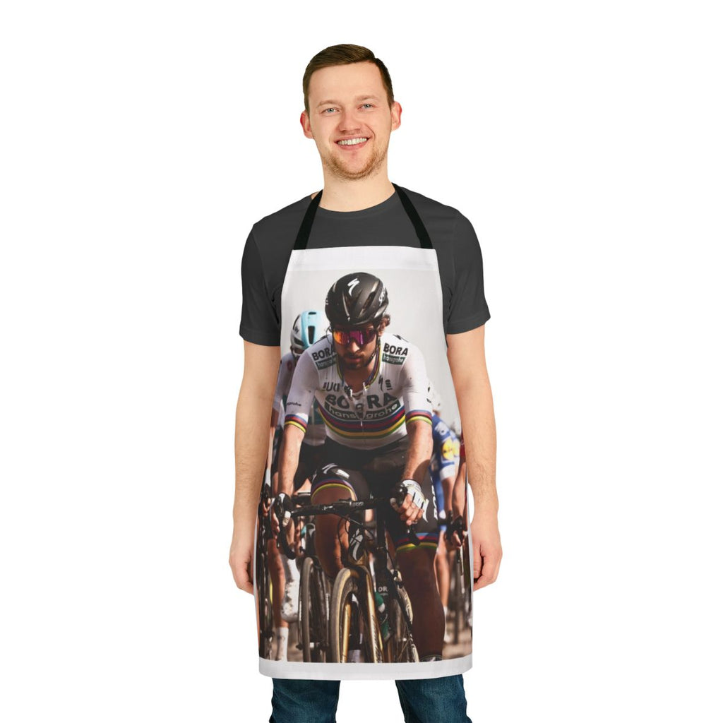Cycling apron featuring Peter Sagan, the winner of the 2018 Paris-Roubaix race