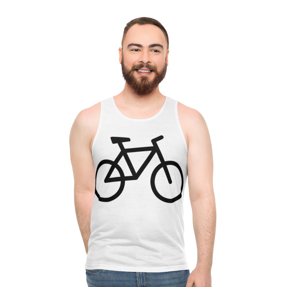 Unisex bicycle tank top for cycling enthusiasts