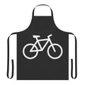 White bicycle t-shirt apron for cycling enthusiasts
