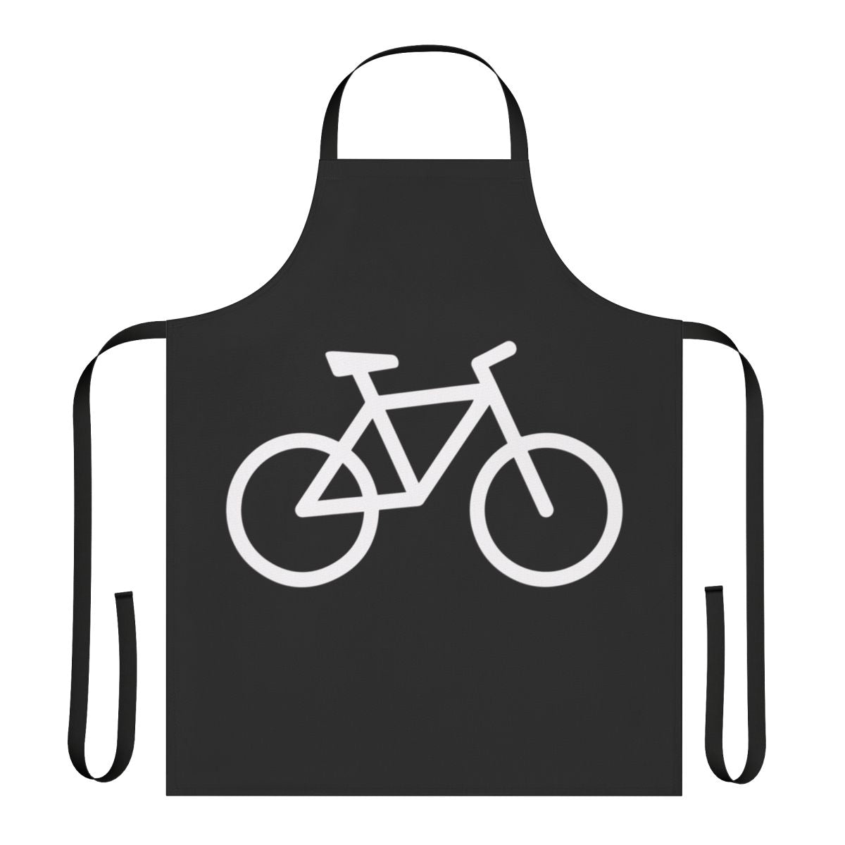 White bicycle t-shirt apron for cycling enthusiasts