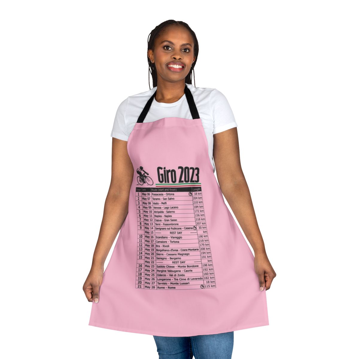 Giro d'Italia 2023 themed cycling apron for bike racing fans