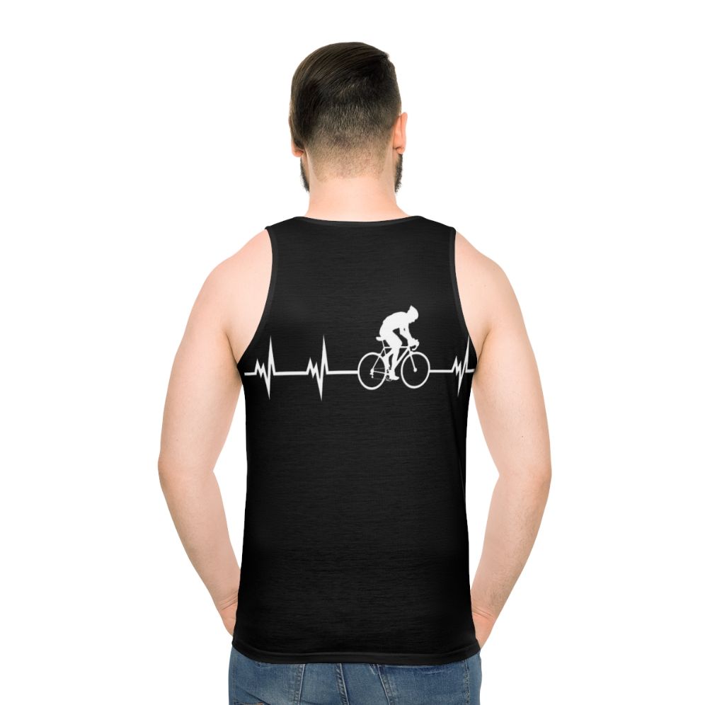 Cycling in a Heartbeat Unisex Tank Top
