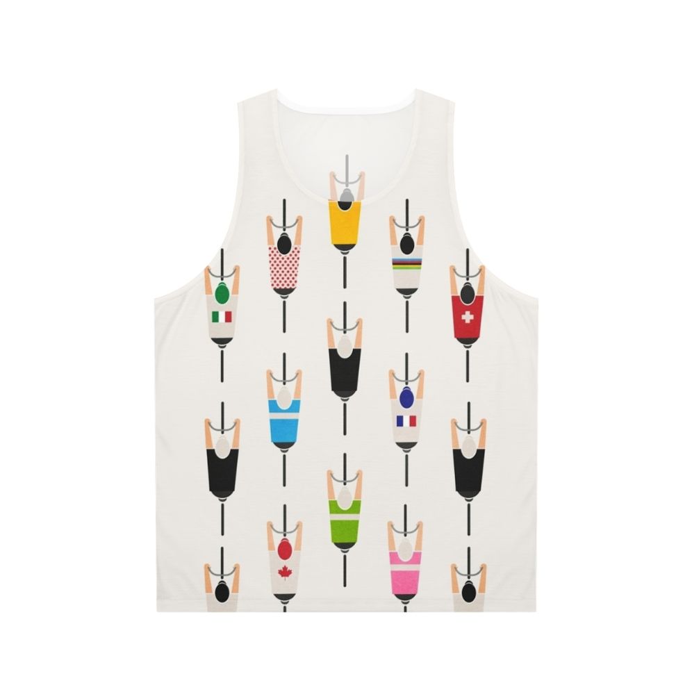Cycling squad unisex tank top