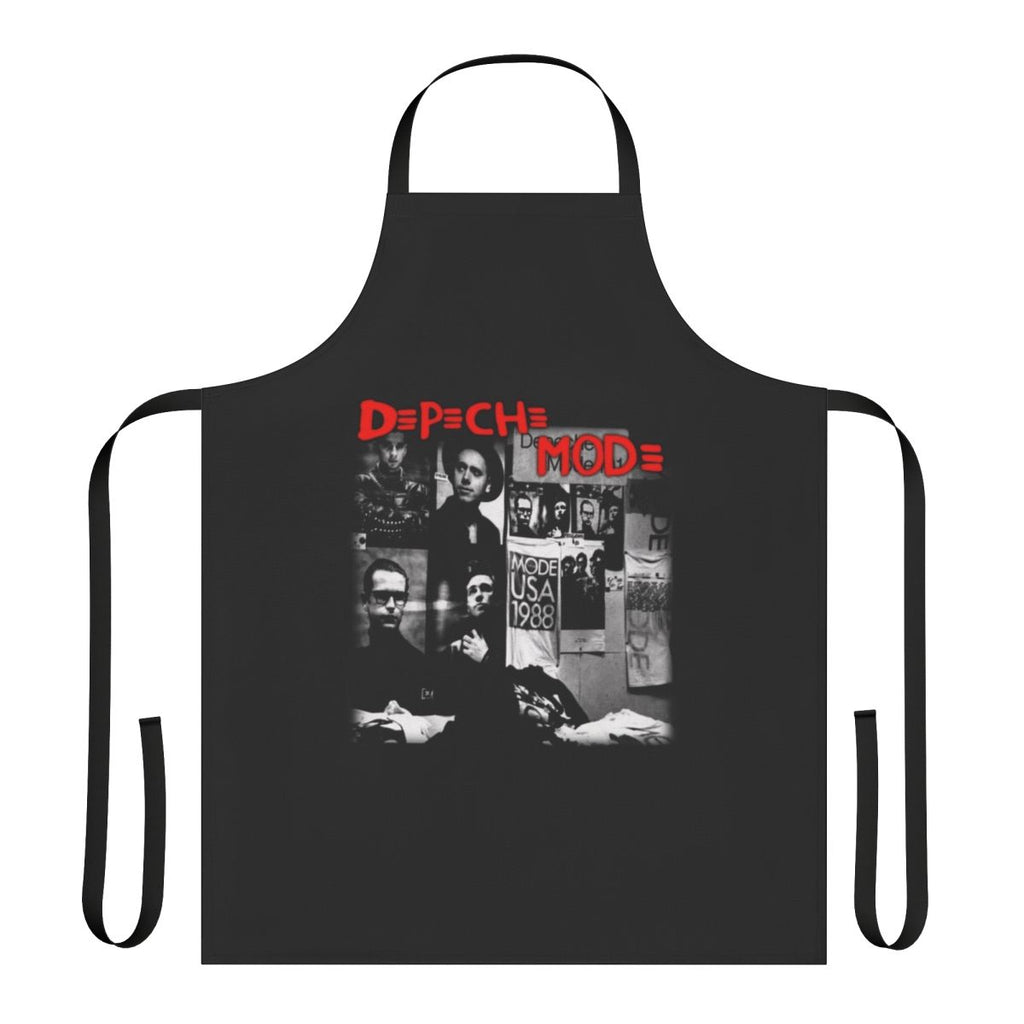 Dépêche Mode inspired band apron with metal and rock music design