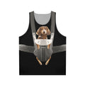 Dachshund in Baby Carrier Unisex Tank Top