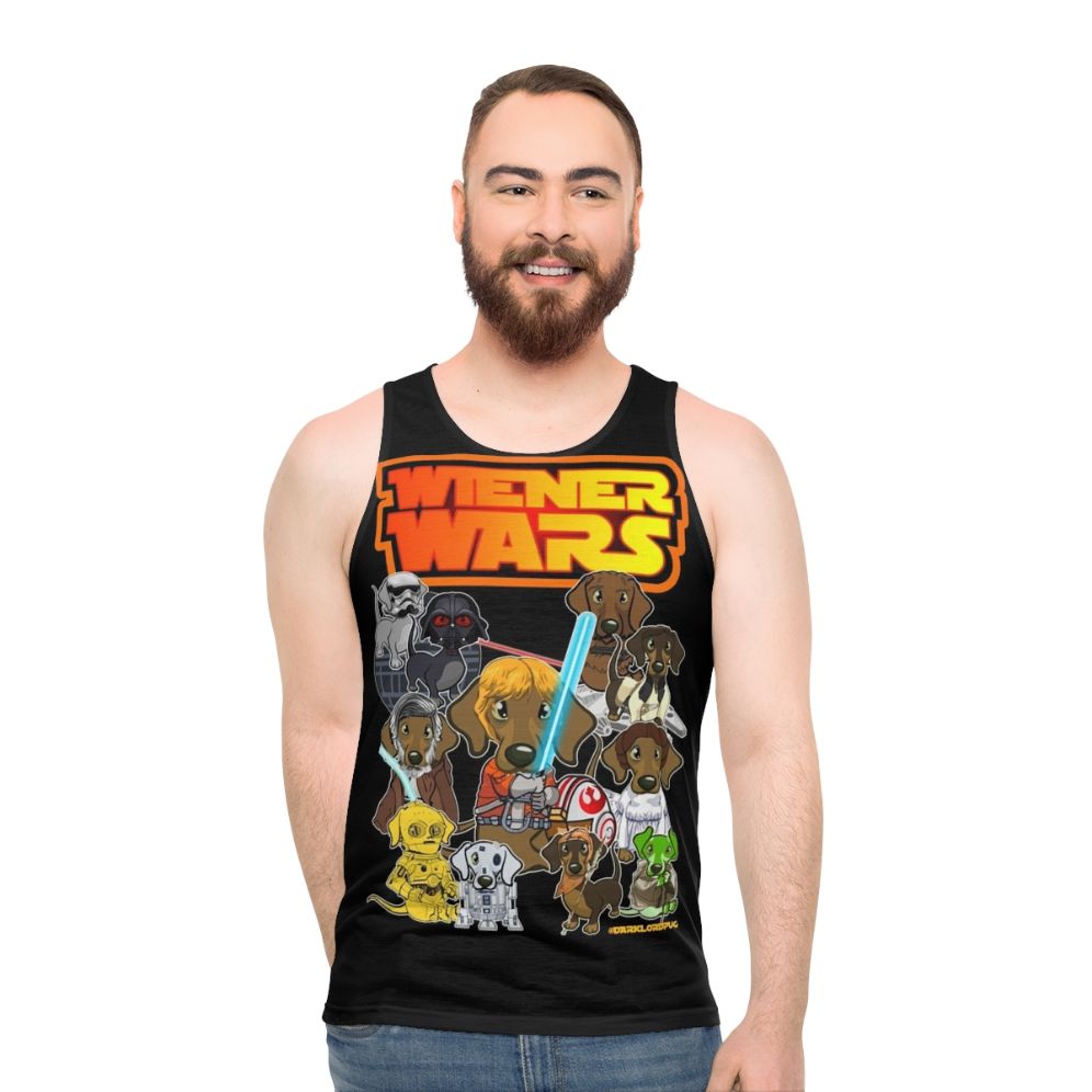Dachshund "Wiener Dog Wars" Unisex Tank Top