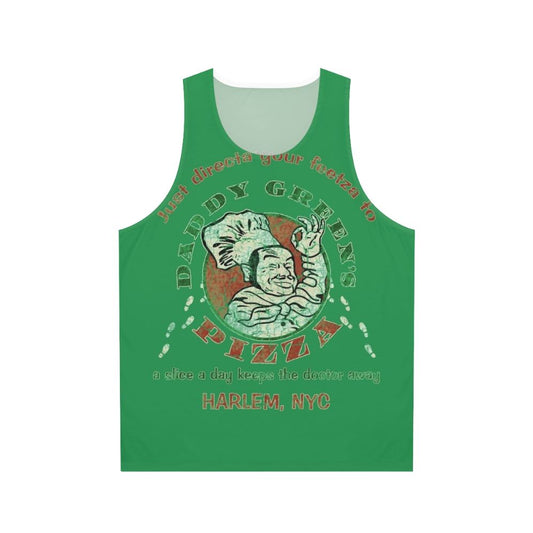Daddy Green's Pizza Unisex Tank Top featuring The Last Dragon inspired design