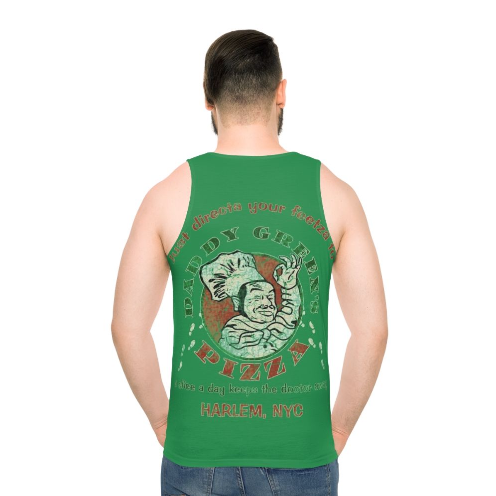 Daddy Green's Pizza Unisex Tank Top featuring The Last Dragon inspired design