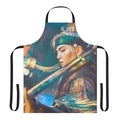 Daechwita-inspired apron featuring Agust D artwork with a dragon and sword.