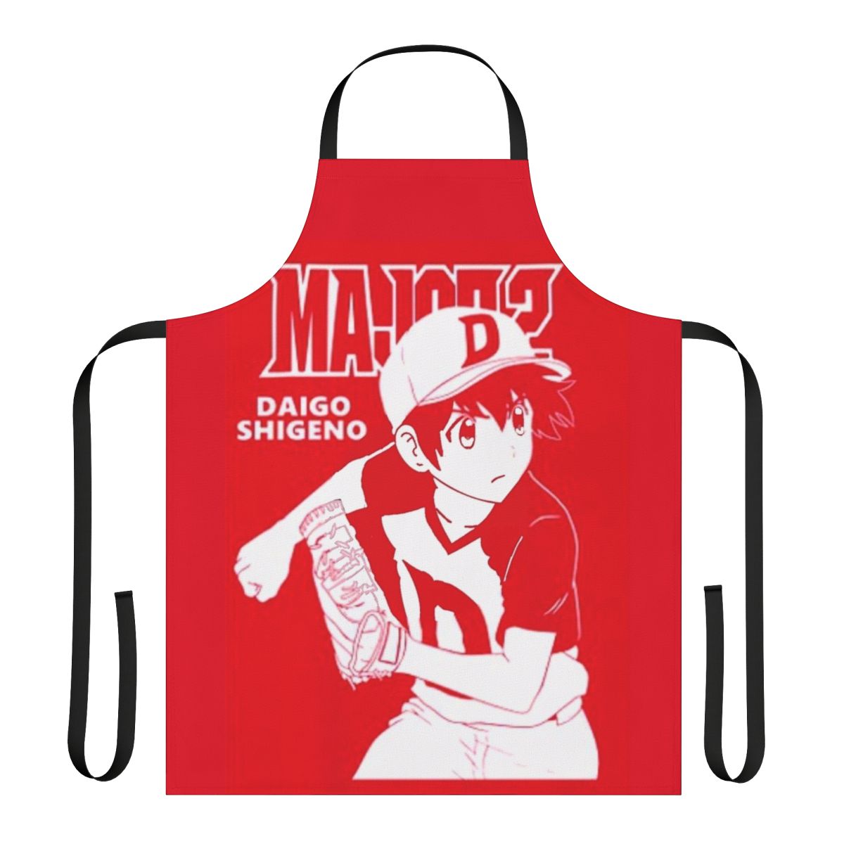 Stylish anime-themed apron featuring the character Daigo Shigeno from the popular manga and anime series.