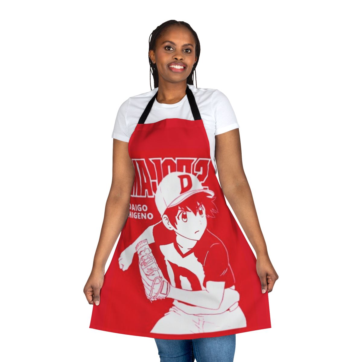 Stylish anime-themed apron featuring the character Daigo Shigeno from the popular manga and anime series.