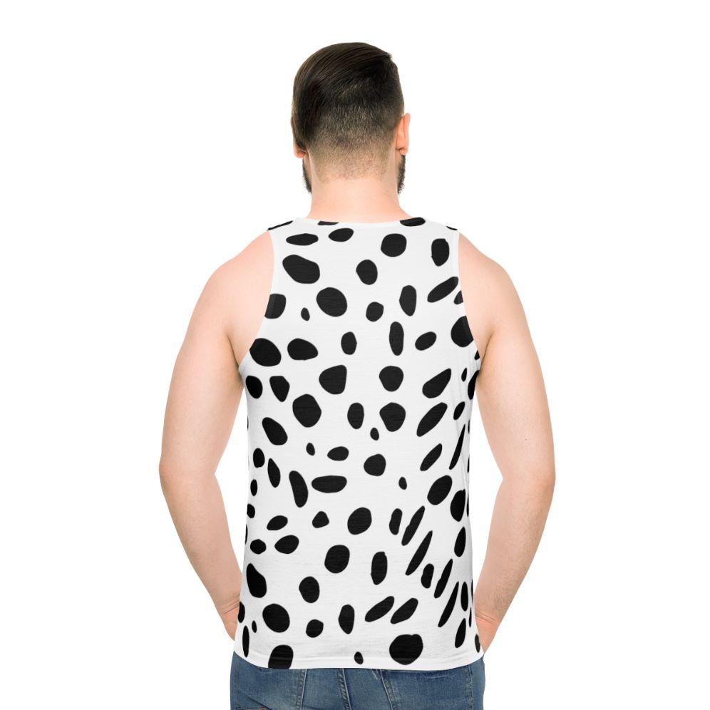 Dalmatian animal print pattern unisex tank top