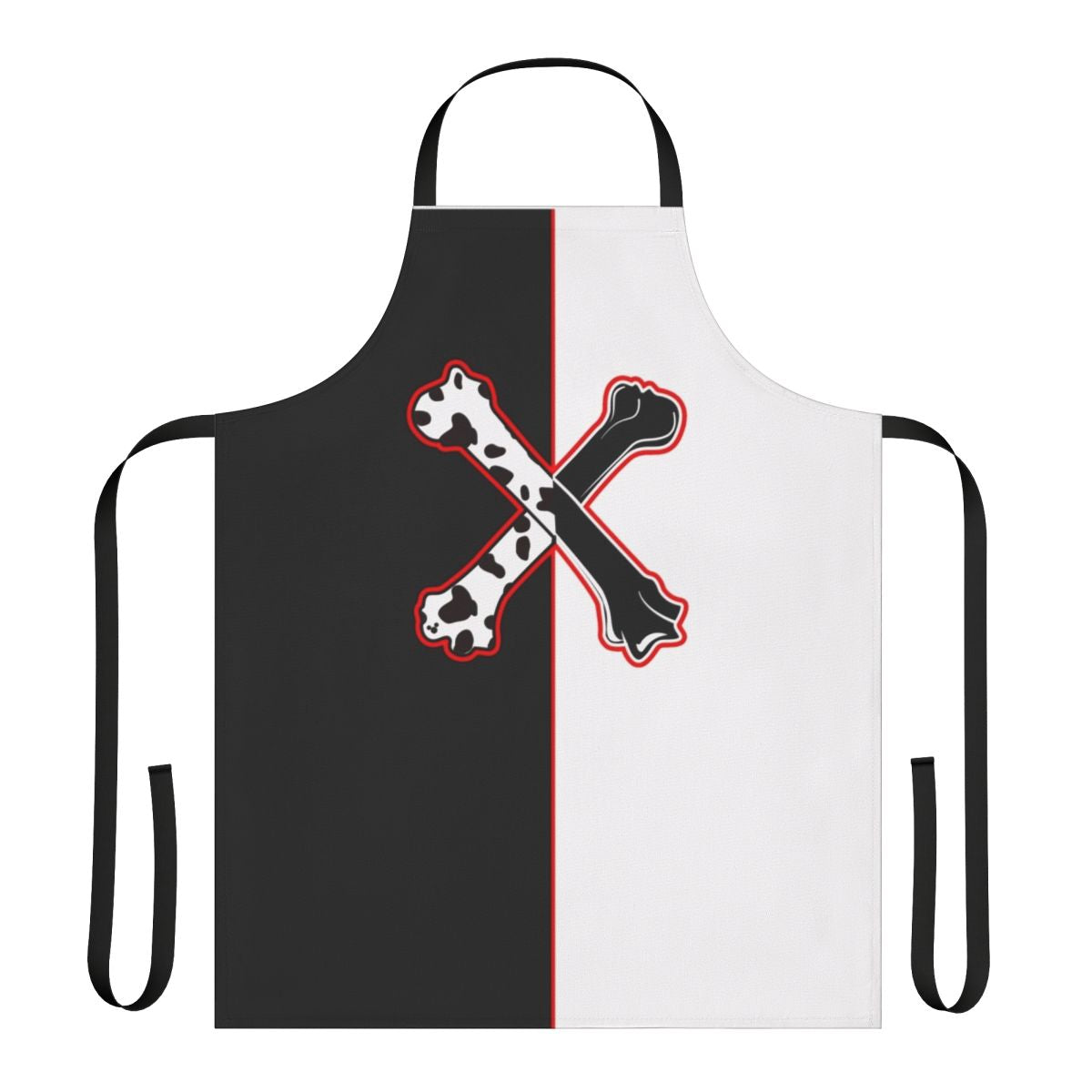 Dalmatian Cross Bones Print Apron for Kitchen and Cooking