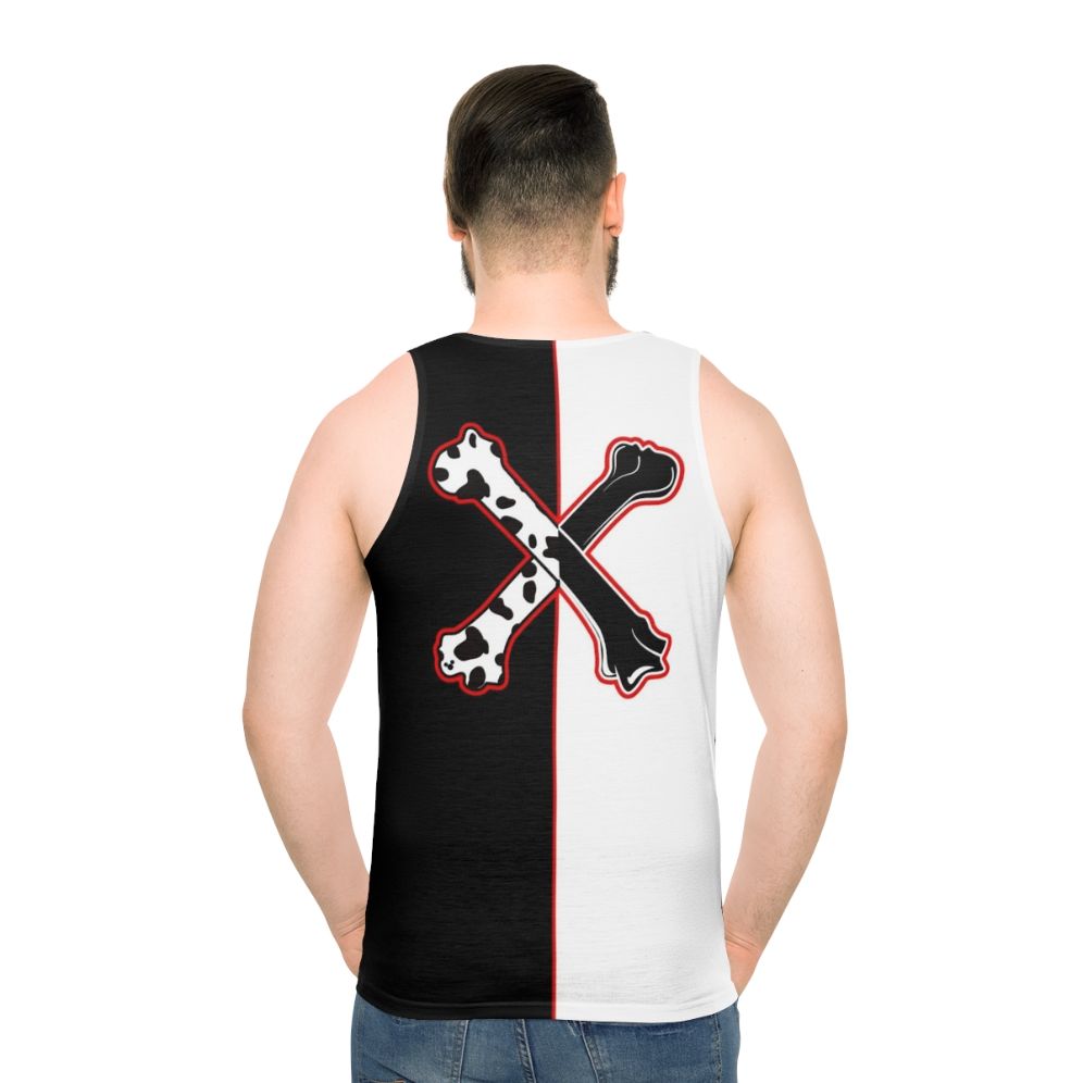 Dalmatian cross bones unisex tank top