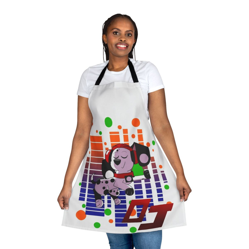 Dalmatian print apron with 101 Dalmatians-inspired design