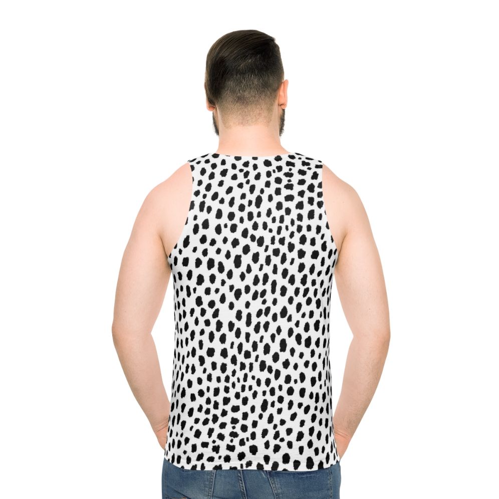 Dalmatian Spots Black White Unisex Tank Top