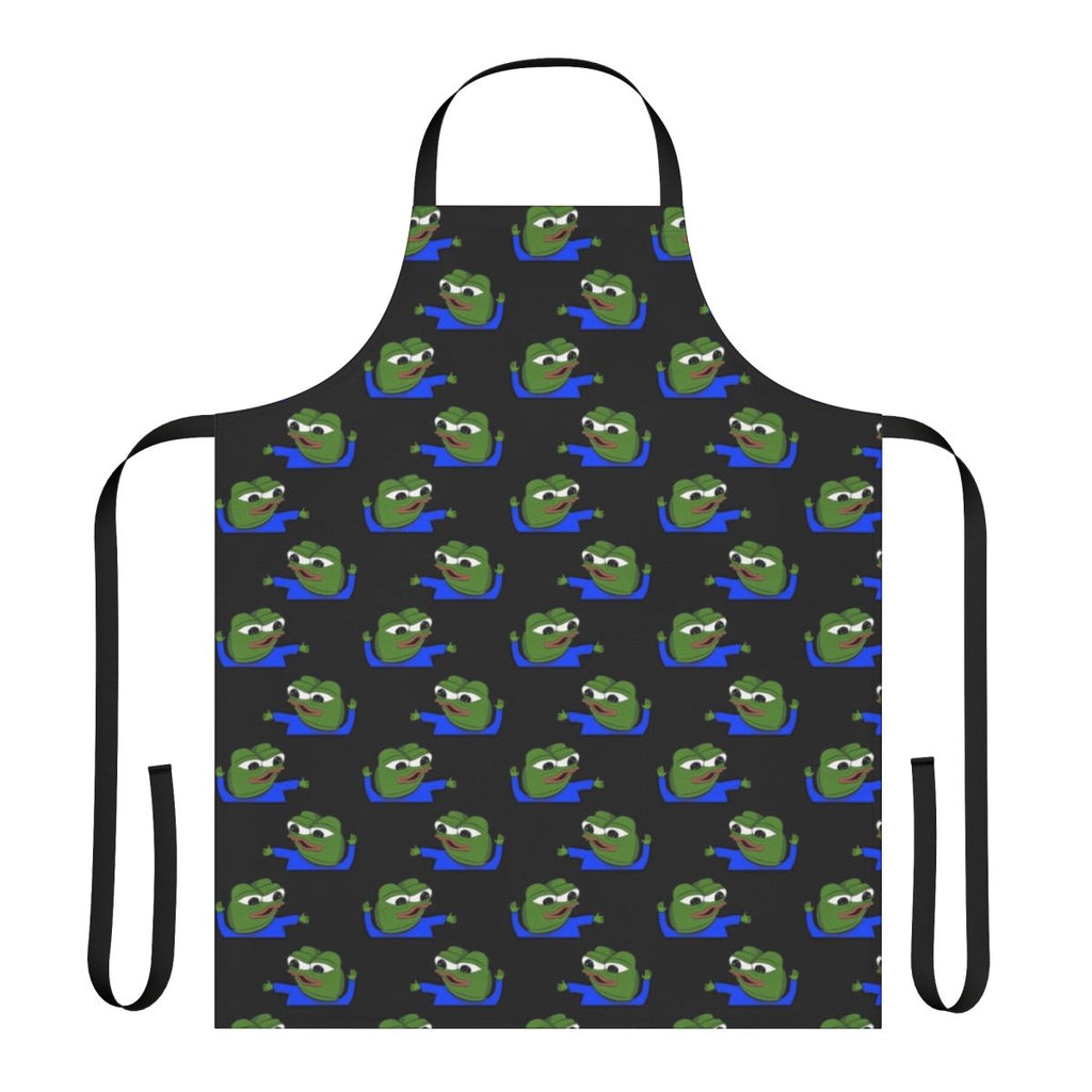 Apron featuring Pepe the Frog, a popular Twitch meme character, for dance enthusiasts and dank meme fans.