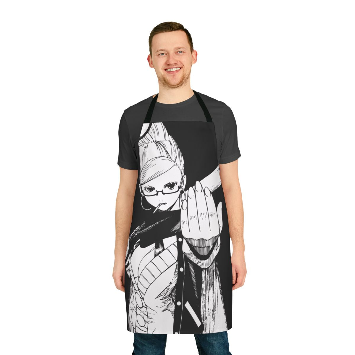 Dandadan Seiko cosplay apron featuring psychic and anime design