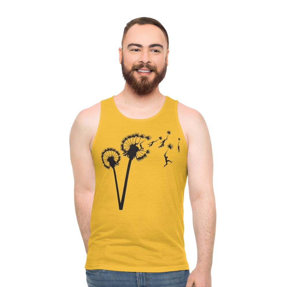 Dandelion people flight unisex tank top
