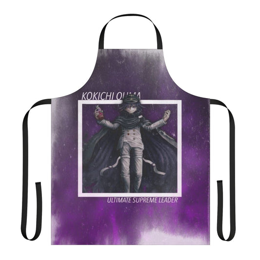 Danganronpa-inspired Kokichi Ouma Supreme Leader apron with vibrant design