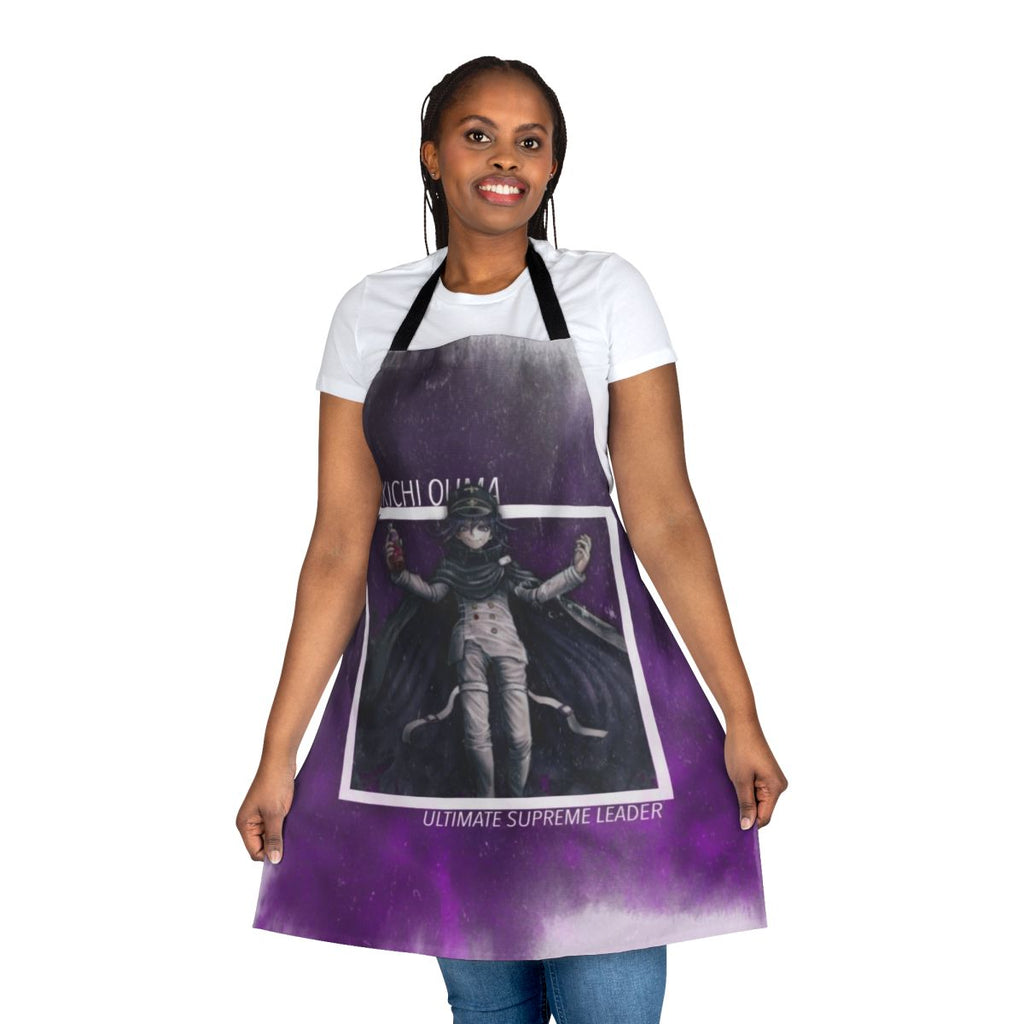 Danganronpa-inspired Kokichi Ouma Supreme Leader apron with vibrant design