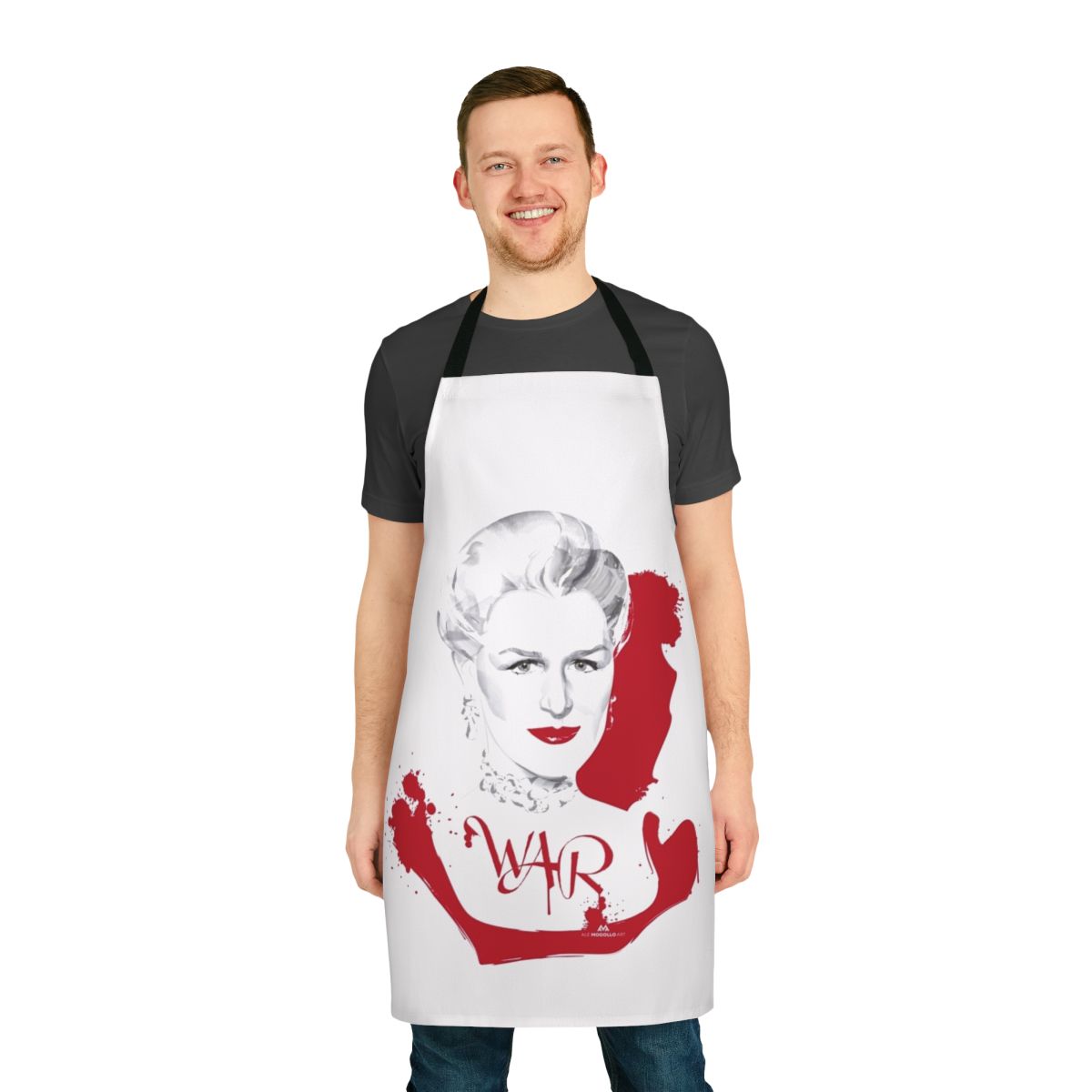 Dangerous Liaisons movie inspired apron featuring classic Hollywood cinema imagery
