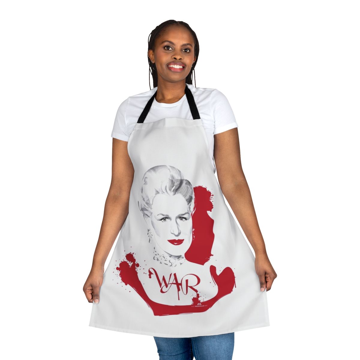 Dangerous Liaisons movie inspired apron featuring classic Hollywood cinema imagery