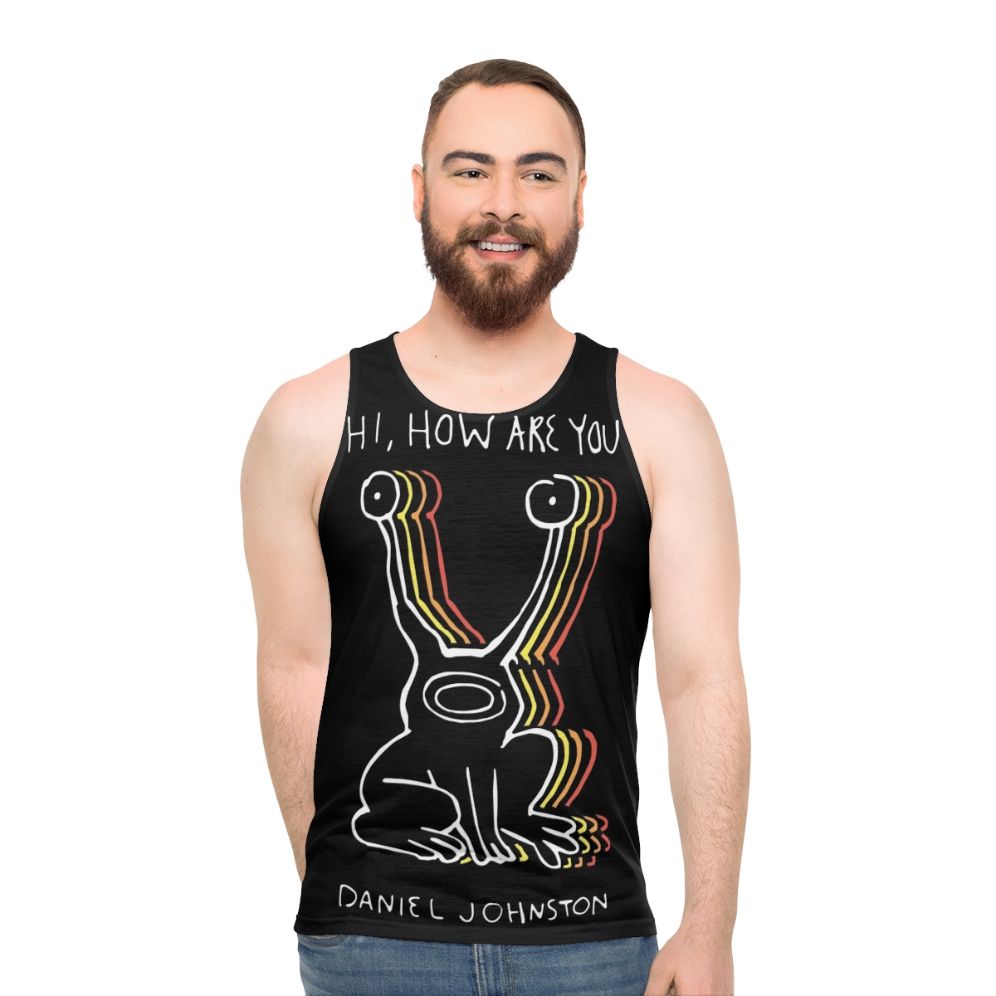 Daniel Johnston inspired unisex tank top