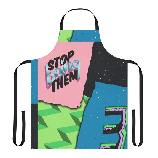 Motorsports-themed apron featuring Daniel Ricciardo's iconic helmet design