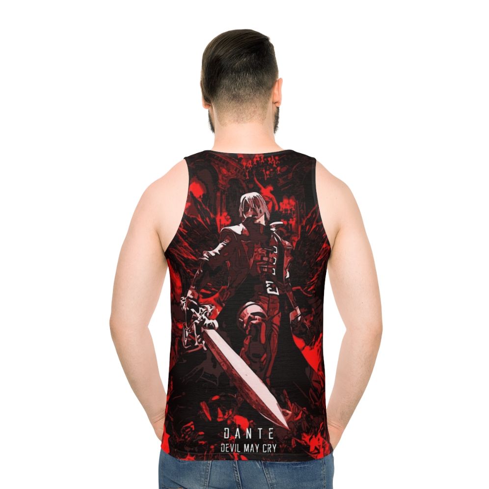 Dante Devil May Cry abstract gaming tank top