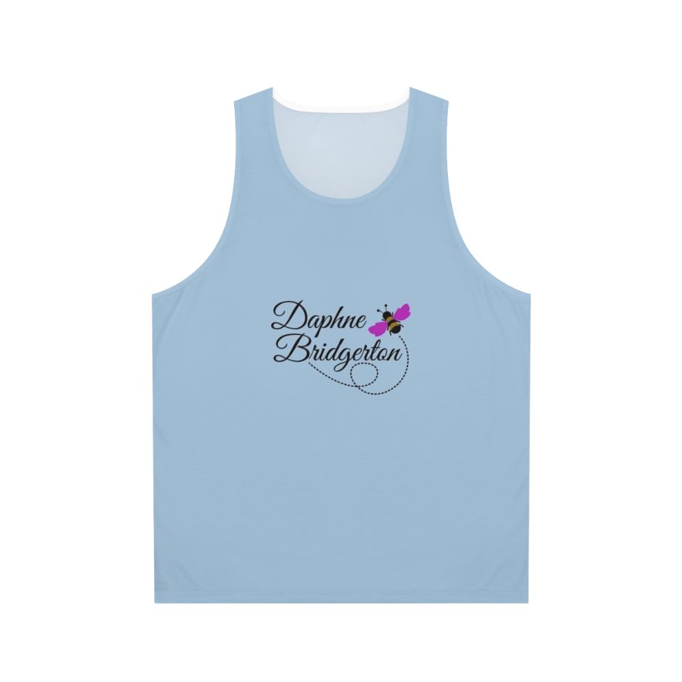 Unisex tank top featuring Daphne Bridgerton and a bee from the Netflix series Bridgerton