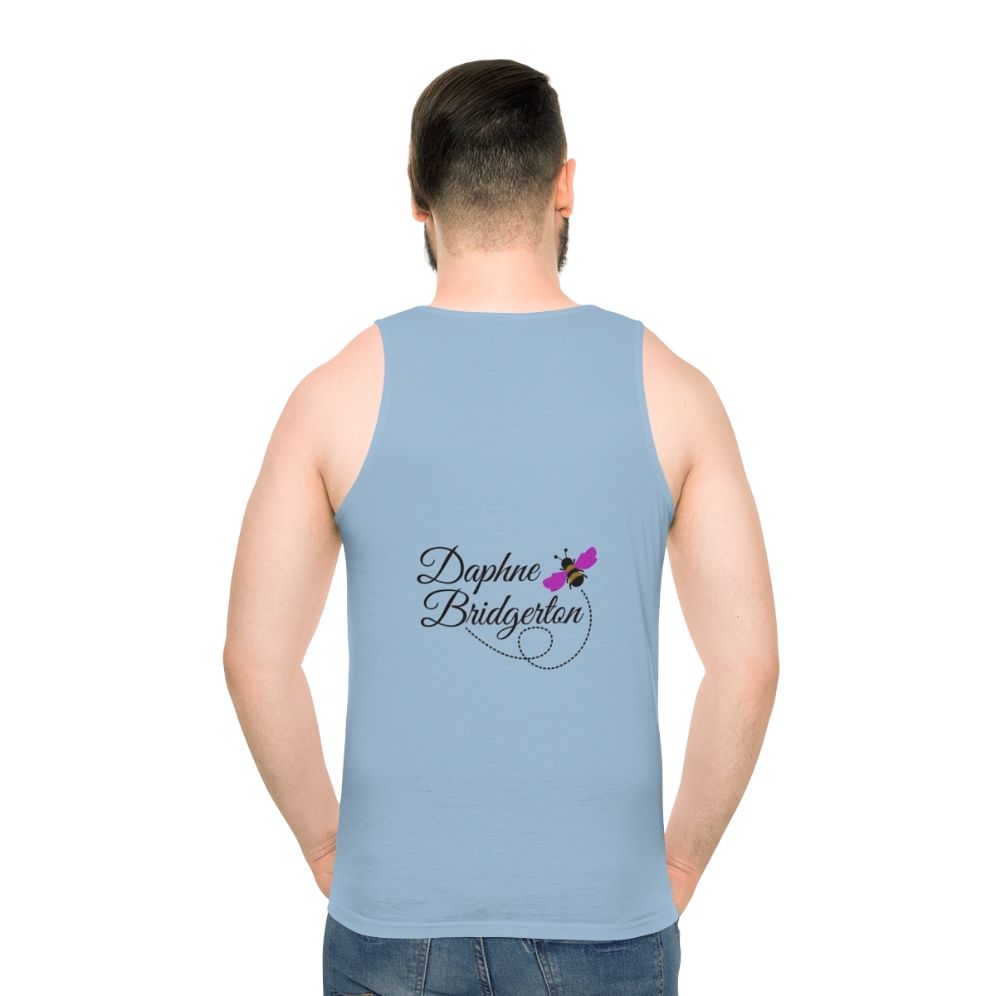 Unisex tank top featuring Daphne Bridgerton and a bee from the Netflix series Bridgerton