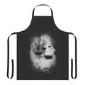 Dark and enchanting Alice in Limbo inspired apron with gothic, steampunk, and Wonderland-themed design