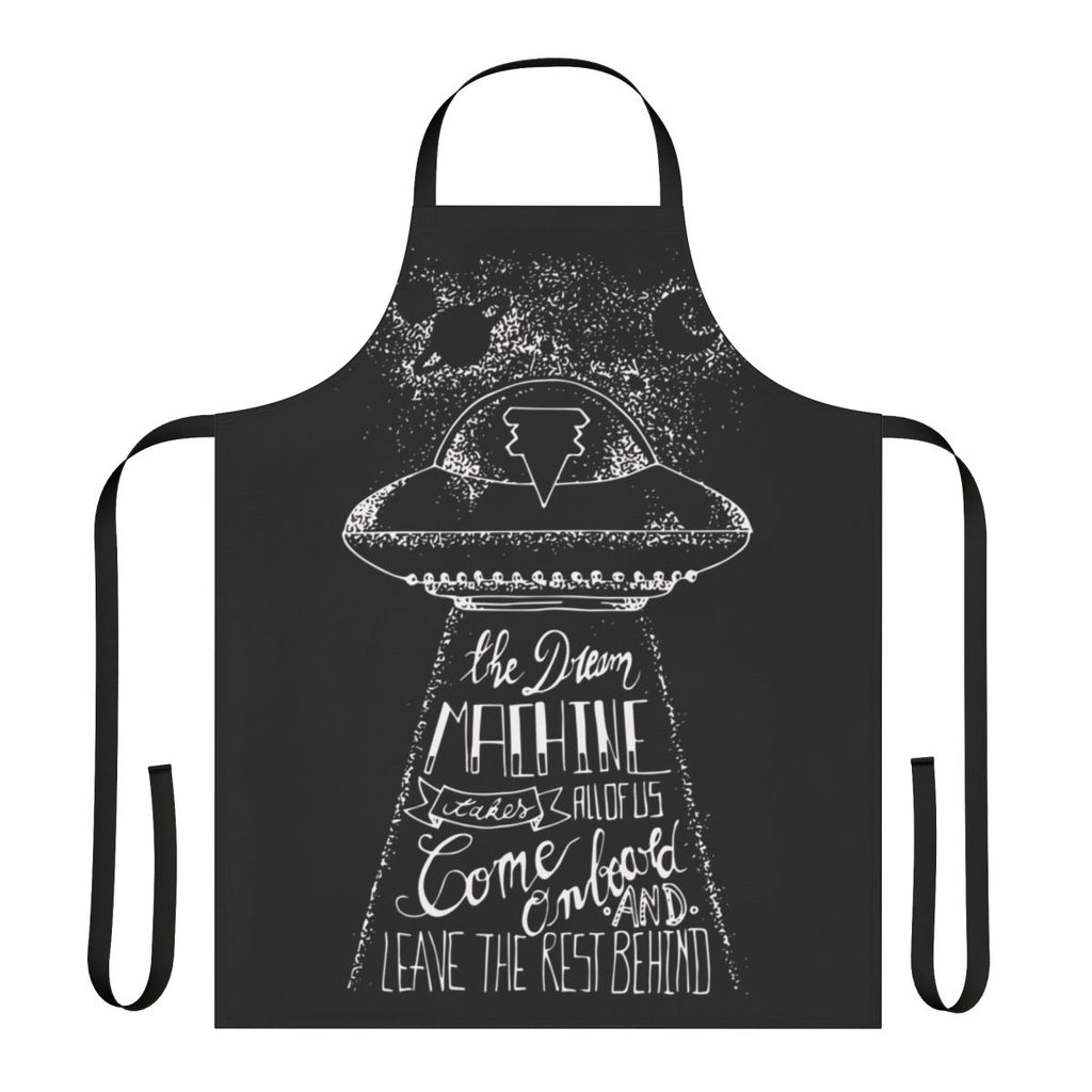 Dark apron with galaxy and space-themed design inspired by Tokio Hotel's Dream Machine