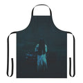 Dark blue apron with a ring design, perfect for horror movie enthusiasts