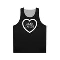 Dark and edgy unisex tank top with minimalist design