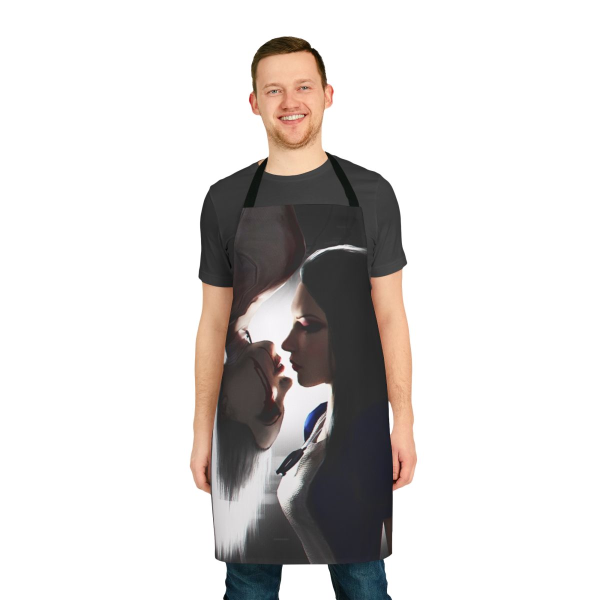 Dark fantasy-inspired apron with Alice Madness Returns design