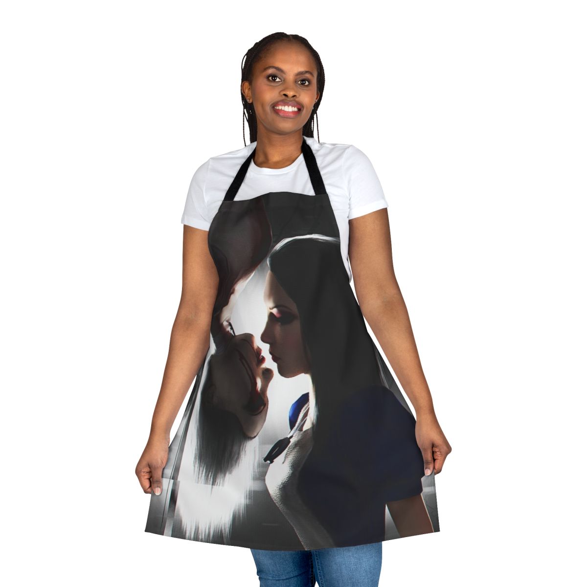Dark fantasy-inspired apron with Alice Madness Returns design