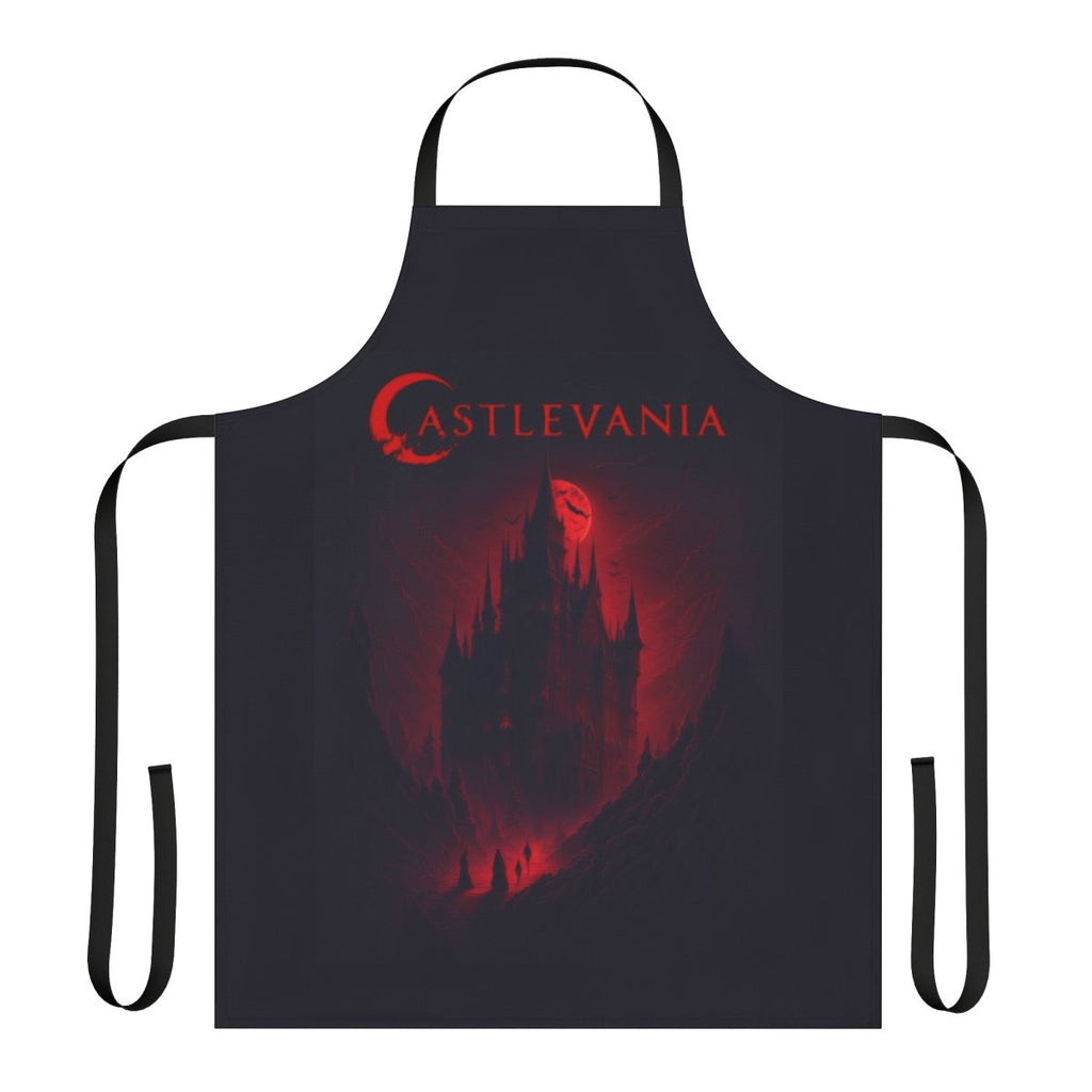 Dark fantasy Castlevania inspired apron featuring characters and imagery from the Netflix series