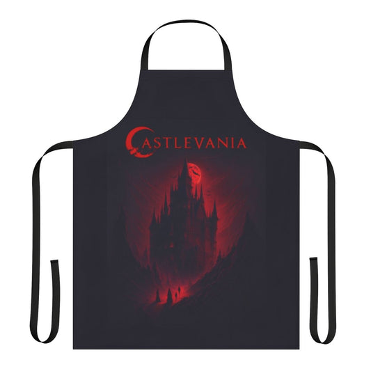 Dark fantasy Castlevania inspired apron featuring characters and imagery from the Netflix series