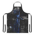 Dark fantasy devil may cry inspired blue and black apron