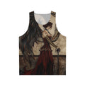 Dark fantasy dragon unisex tank top