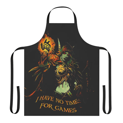 "Dark Fantasy Gaming Apron Featuring Sylvanas Windrunner from Hearthstone"
