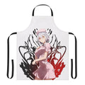 Dark fantasy inspired nurse apron with anime-style graphics and design