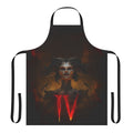 Dark fantasy-inspired Lilith apron, featuring demonic and occult imagery from the Diablo game series.