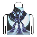 Dark fantasy-inspired apron with a lunar and pony theme