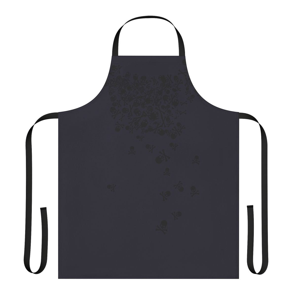 Dark fantasy skull pattern design on an apron